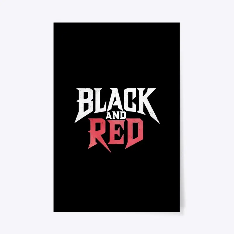 BLACK AND RED Logo